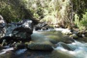 Rio com cachoeira no roteiro do Capivari em Gonçalves MG. Passeio realizado pela Mantiqueira Ecoturismo, agência de turismo que realiza passeios, trilhas e caminhadas em Gonçalves Mg na Serra da Mantiqueira